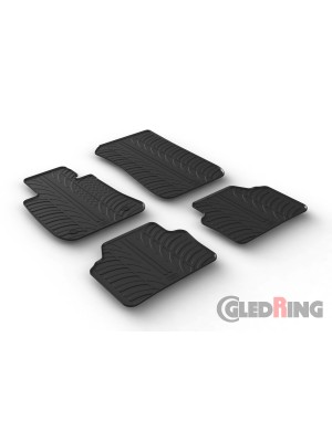 Original Gledring Passform Fußmatten Gummimatten 4 Tlg.+Fixing - BMW 3 Serie E90 & E91 2005->/2008-2012
